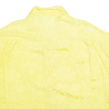 Womens Top Yellow V-Neck Sleeveless Viscose Floral M