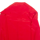 HARDOB Womens Blouse Red Collared Long Sleeve M
