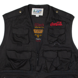 OUTDOOR VEST Scorpions European Tour Mens Gilet Black 90s XL