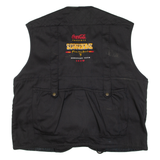 OUTDOOR VEST Scorpions European Tour Mens Gilet Black 90s XL