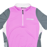 BRUNEX 1/4 Zip Womens Polo Shirt Pink XL