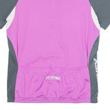 BRUNEX 1/4 Zip Womens Polo Shirt Pink XL