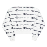 CHAMPION Womens Sweatshirt White L
