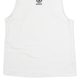 ADIDAS ORIGINALS Womens Vest White Sleeveless Crew Neck UK 8