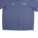 DICKIES Mike 252-Q Mens Worker Shirt Blue 2XL