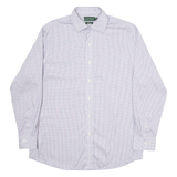 LAUREN RALPH LAUREN Slim Fit Womens Shirt Grey Check Long Sleeve L