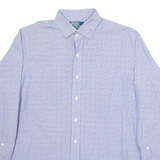 POLO RALPH LAUREN Mens Shirt Blue Check Long Sleeve L