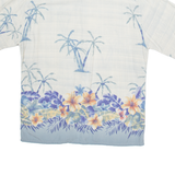 CROFT & BARROW Mens Hawaiian Shirt Grey Floral L