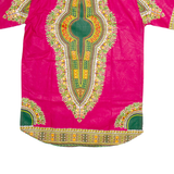 Mens Shirt Pink Crazy Pattern L