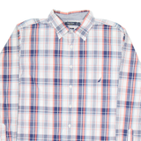 NAUTICA Slim Fit Mens Shirt White Check Long Sleeve XL