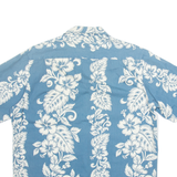 HAWAIIAN SHIRT CO Mens Hawaiian Shirt Blue Floral M