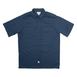 CARHARTT Mens Worker Shirt Blue L