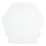 MANOR Mens Plain Shirt White Long Sleeve M