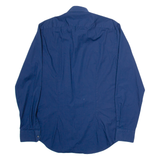TOMMY HILFIGER Slim Fit Mens Plain Shirt Blue Long Sleeve M