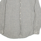 POLO RALPH LAUREN Mens Shirt Grey Check Long Sleeve L