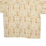 NATURAL ISSUE Mens Shirt Beige Floral XL