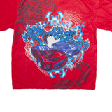 TD Mens Shirt Red Crazy Pattern XL