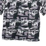 Mens Hawaiian Shirt Black Floral S