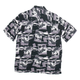Mens Hawaiian Shirt Black Floral S
