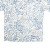 MAUI Mens Hawaiian Shirt Grey Floral XL