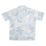 MAUI Mens Hawaiian Shirt Grey Floral XL