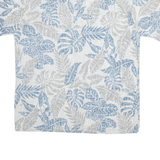 MAUI Mens Hawaiian Shirt Grey Floral XL