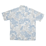 MAUI Mens Hawaiian Shirt Grey Floral XL