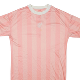 SILK SILK Womens T-Shirt Dress Pink Striped Short Sleeve Short M