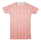 SILK SILK Womens T-Shirt Dress Pink Striped Short Sleeve Short M
