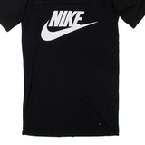 NIKE Womens T-Shirt Dress Black Short Sleeve Short S