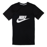 NIKE Womens T-Shirt Dress Black Short Sleeve Short S