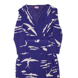 PHASE EIGHT Womens Day Dress Purple Viscose Knee Length M