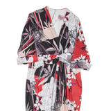 PHASE EIGHT Womens Day Dress Black Floral Knee Length M