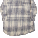 WRANGLER Womens Shirt Dress Grey Check Long Sleeve Short S