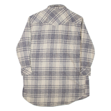 WRANGLER Womens Shirt Dress Grey Check Long Sleeve Short S