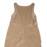 MOTHERHOOD Womens Dungaree Dress Brown Corduroy Sleeveless Short M
