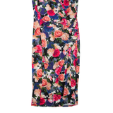 PHASE EIGHT Womens Day Dress Blue Viscose Floral Sleeveless Knee Length M