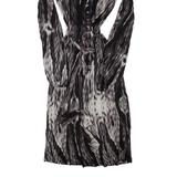 MINT VELVET Womens Day Dress Black Viscose Long Sleeve Knee Length S