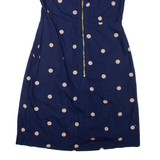 JOULES Womens Day Dress Blue Spotted Sleeveless Short UK 12