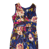 JOULES Womens Day Dress Blue Floral Sleeveless Short UK 10