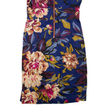 JOULES Womens Day Dress Blue Floral Sleeveless Short UK 10