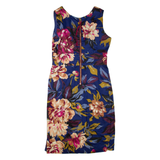JOULES Womens Day Dress Blue Floral Sleeveless Short UK 10