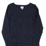 JOULES Womens Day Dress Blue Long Sleeve Short UK 10