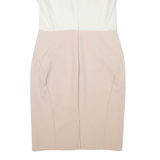 PHASE EIGHT Womens Pencil Dress Pink Colourblock Sleeveless Knee Length L