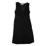 BODEN Womens Day Dress Black Silk Sleeveless Knee Length UK 10