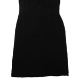 BODEN Womens Day Dress Black Silk Sleeveless Knee Length UK 10