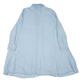 ZARA Womens Shirt Dress Blue Long Sleeve Short XS