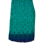 Womens Shift Dress Green Spotted Sleeveless Long L