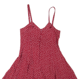 Womens Minnie Dress Red Floral Sleeveless Short S