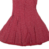 Womens Minnie Dress Red Floral Sleeveless Short S